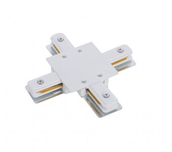 Įleidžiamo bėgelio jungtis PROFILE RECESSED X-CONNECTOR WHITE